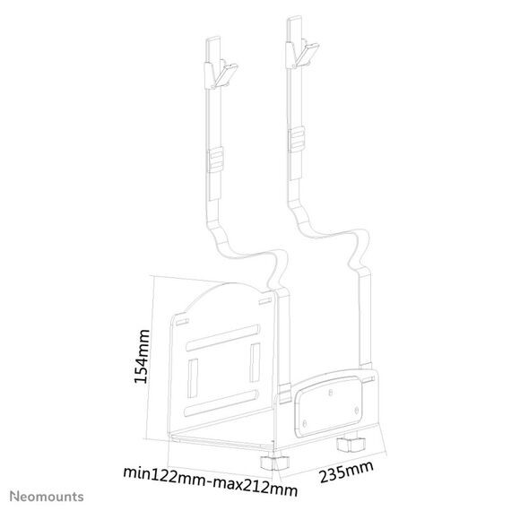 Neomounts CPU-W100BLACK CPU-Halter - max 10 kg - universal, 4 image