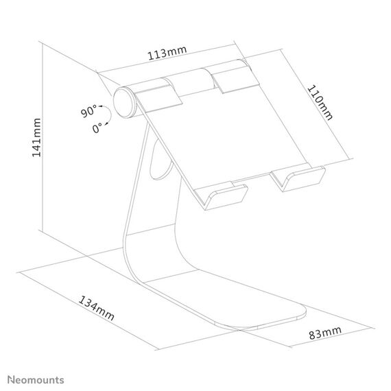 Neomounts DS15-050SL1 Tablet-Ständer bis zu 11" - faltbar - universal, 9 image