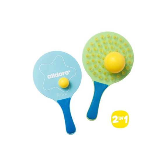 alldoro 2 in 1 Beachtennis-Set inkl. Schläger 8 cm
