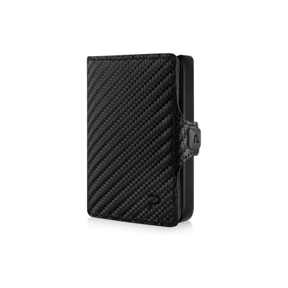 PURISTO KLIK Slim Wallet ohne Münzfach, Carbon