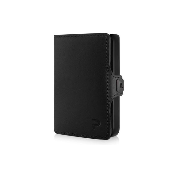 PURISTO KLIK MAGNET Slim Wallet mit Münzfach XS, Black