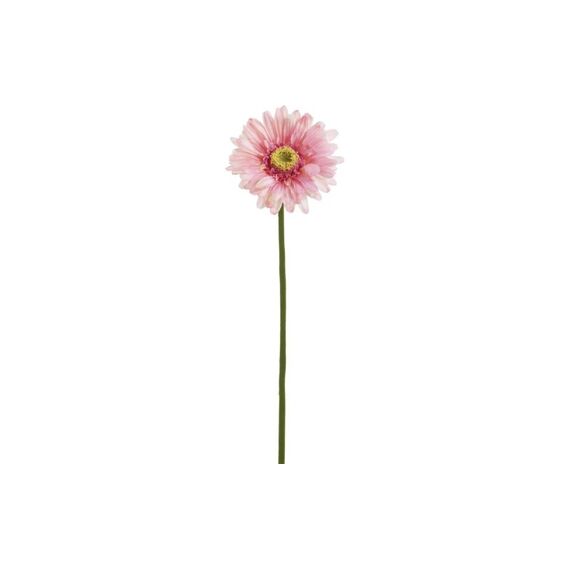 Botanic-Haus Gerbera, rosé 57 cm lang, Stoff, Kunststoff, D:10.5 cm