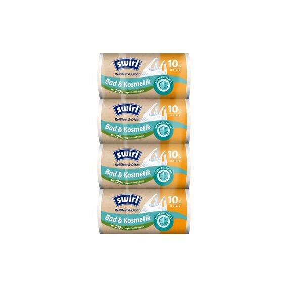 Swirl Müllbeutel Bad antibakt 10 Liter 10l. 4er Pack