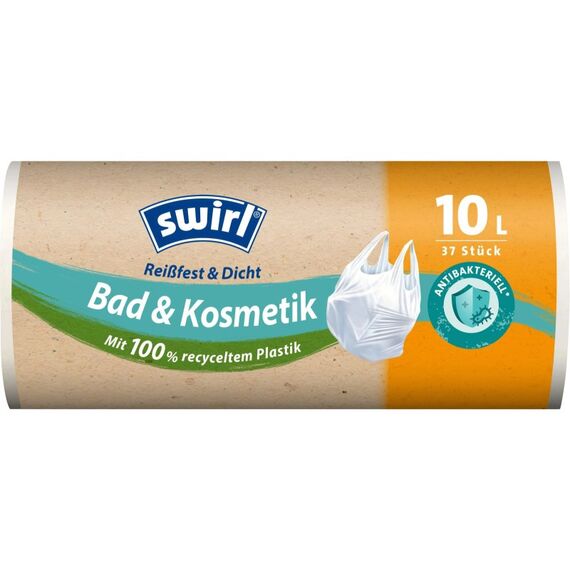 Swirl Müllbeutel, antibac mit Tragegr. 10 L 37 Stück
