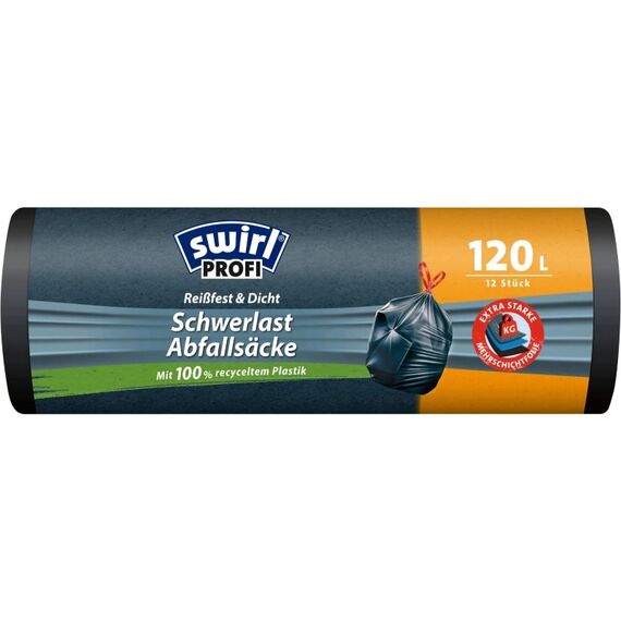 Swirl Schwerlast-Abfallsäcke 120 Liter 12 Stück