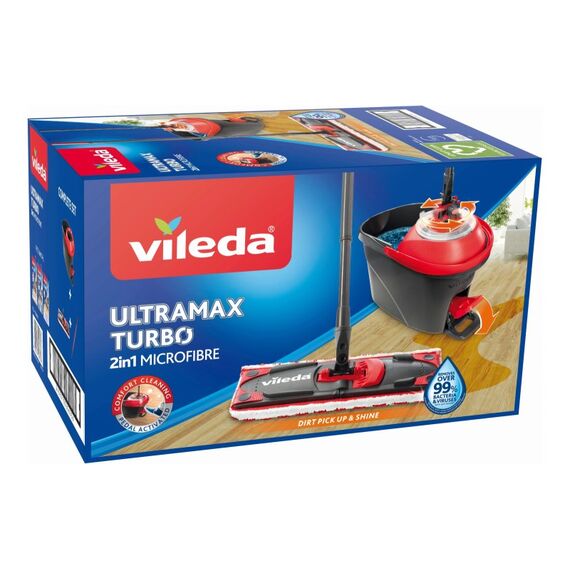 Vileda UltraMat Turbo mit Teleskopstiel ausziehbar bis 130cm