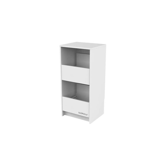Glorious PC Gaming Race GLORIOUS Vinyl Vault Weiss Aufbewahrungssystem, ca. 160x 12-Platten