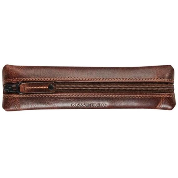 Maverick Original Schlamperetui Flach Leder, braun