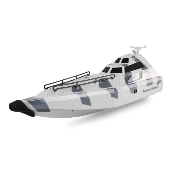 Amewi, Militärboot Black Turbo Weiss, 420 m Grau Camouflage
