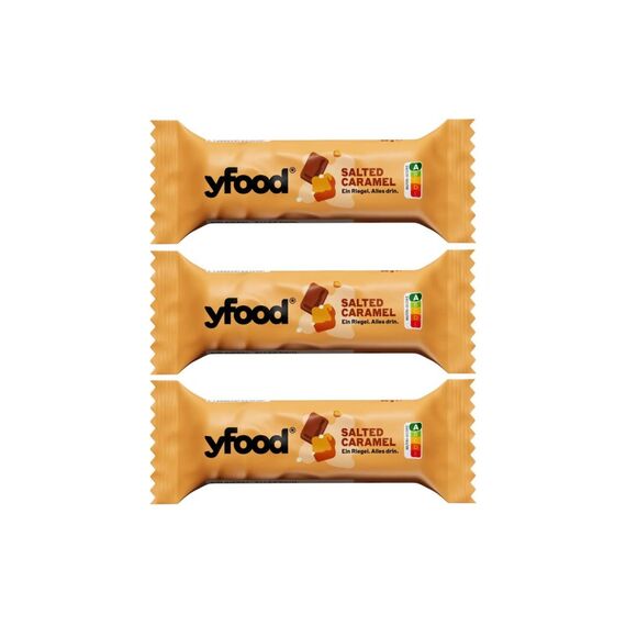 YFood High-Protein Riegel 3x60g KIT Salted Caramel
