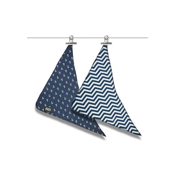 Knauder's Halstuch Anker Marine S blau