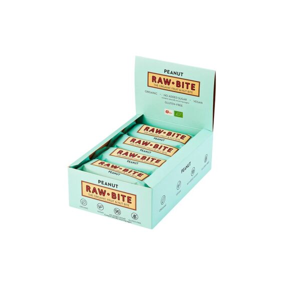 Rawbite Rohkostriegel Erdnuss 12 x 50 g