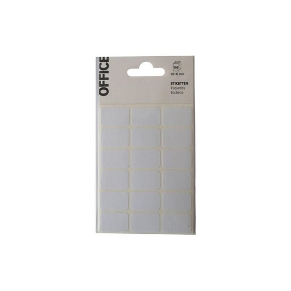 Office Etiketten weiss 26x17mm 108Stk.
