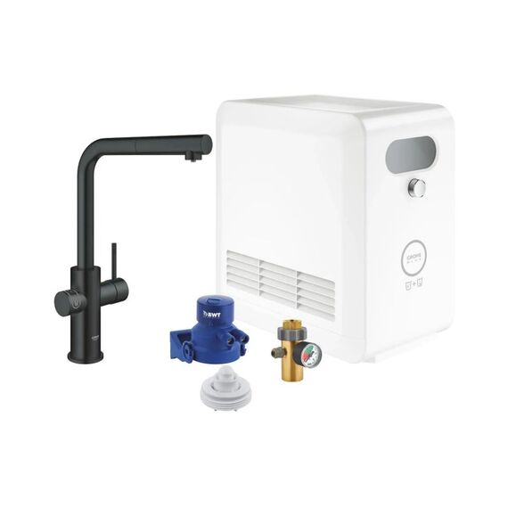 GROHE Blue Pro Con. L-Ausl hzb.Mouss EU Velvet Black