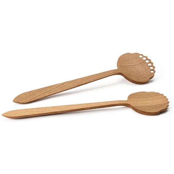 Continenta Eiche Salatbesteck 32.5cm