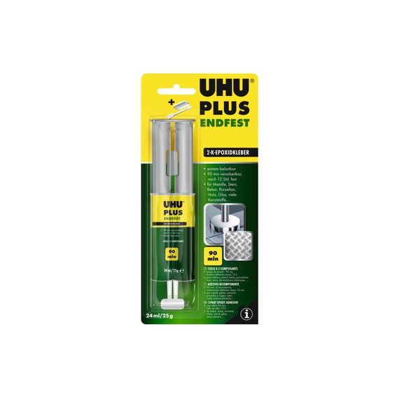 UHU Zweikomonentenkleber plus 25g, Spritze
