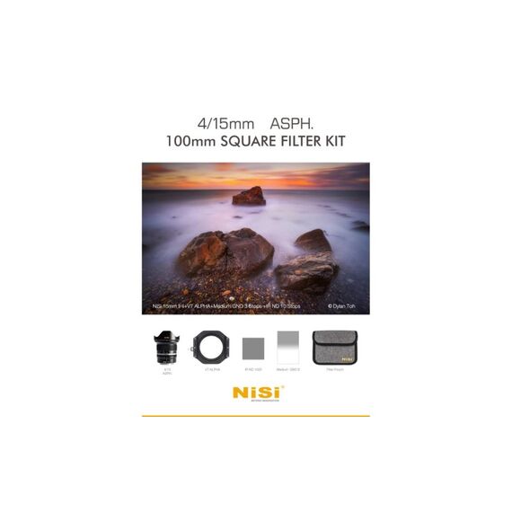 Nisi Square Filter Kit 15mm F/4 ASPH 100 mm, Sony E-Mount