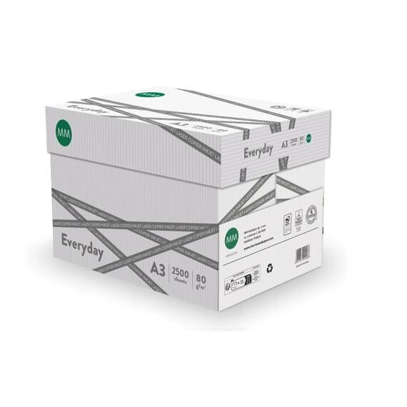 360 Three Sixty 360 Kopierpapier Everyday A3, Weiss, 80 g/m², 1 Palette