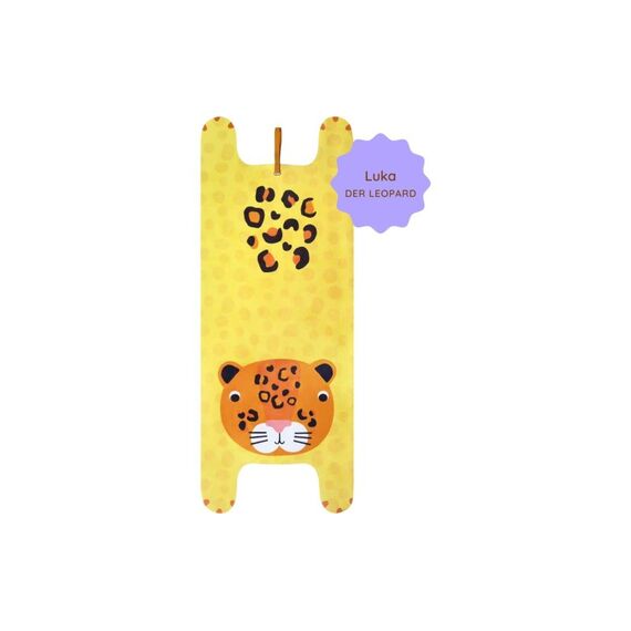 Kinder-Yogamatte Luka der Leopard Gelb