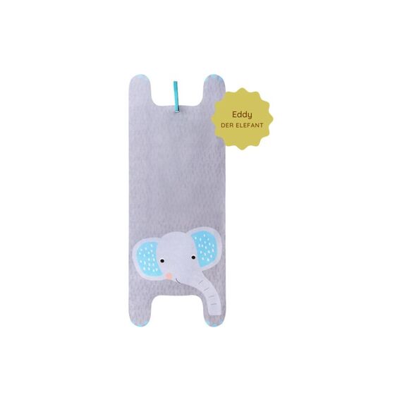 Kinder-Yogamatte Eddy der Elefant Grau