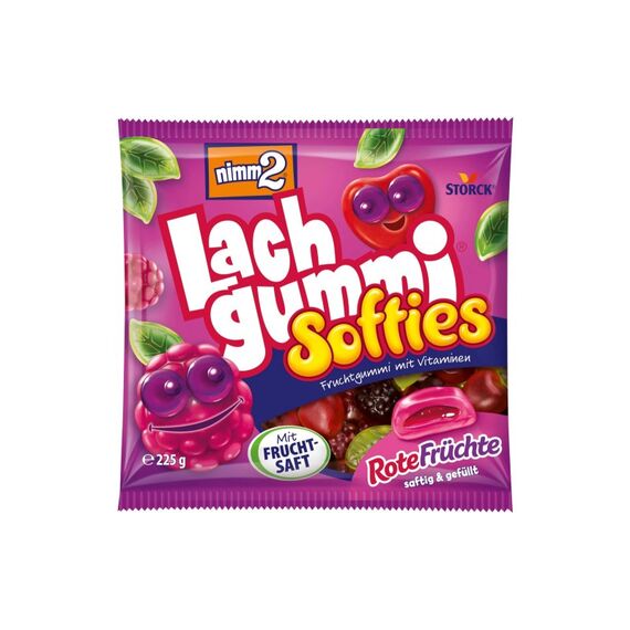 STORCK Nimm2 Lachgummi Softies Rote Früchte 225 g