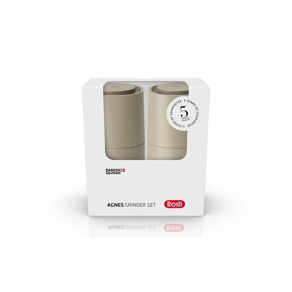 Rosti Salz- & Pfeffermühle Agnes,2er Set Humus, ABS