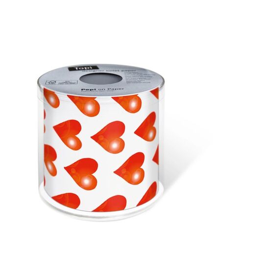 Paper + Design Paper+Design Toiletten-Papier Hearts 0.1x22m, 200 Blatt FSC