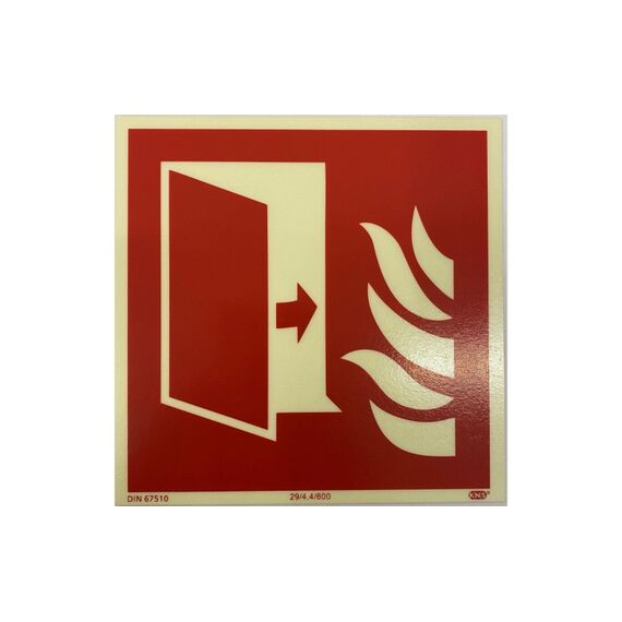 P.R.O. Brandschutztüre Piktogramm 150x150 mm