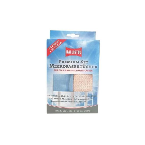 Ballistol Premium-Set Mikrofasertuch Beige / Blau