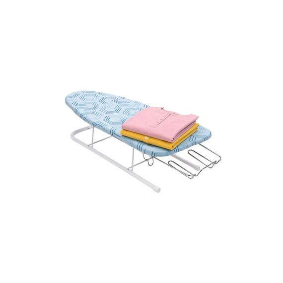 relaxdays Tischbügelbrett Blau mit Muser