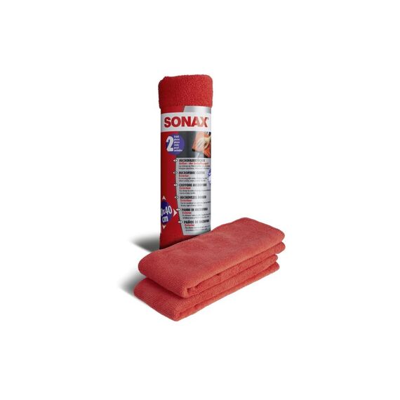 Sonax MicrofaserTücher Aussen rot 40 x 40 cm, 2 Stk.