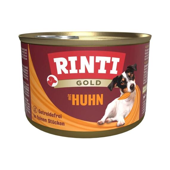 Rinti Nassfutter Dose Gold mit Huhn, 185 g