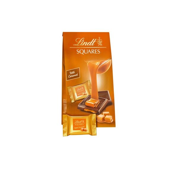 Lindt Schokoladen-Pralinen Squares Milk Caramel 144 g