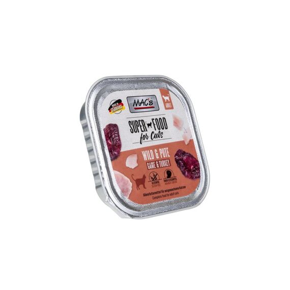 MAC's Vetcare Macs Cat Wild + Pute 100 g