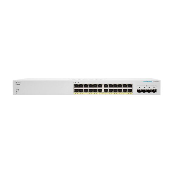 Cisco CBS220-24FP-4X Managed L2 Gigabit Ethernet (10/100/1000) Power over Ethernet (PoE) Weiß