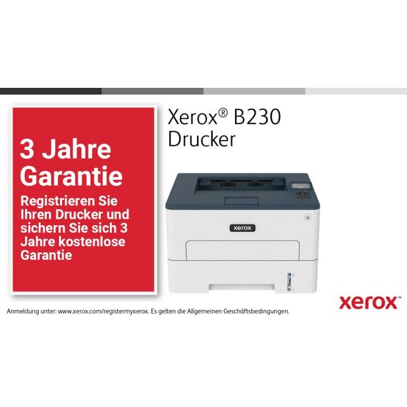Xerox B230 A4 34 Seiten/Min. Wireless-Duplexdrucker PCL5e/6 2 Behälter Gesamt 251 Blatt, 7 image