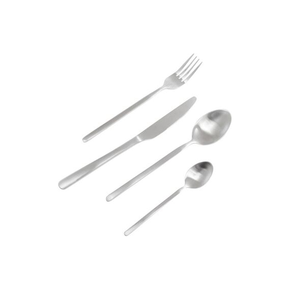 Kare Besteckset Gloria 16-teilig, Silber Matt