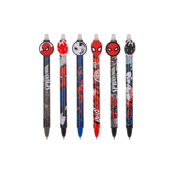 Dreams and Fantasy D&F Gelschreiber Radierbar Spider-Man 0.5mm Blau, 6-fach ass. rot blau schw, 1Stk