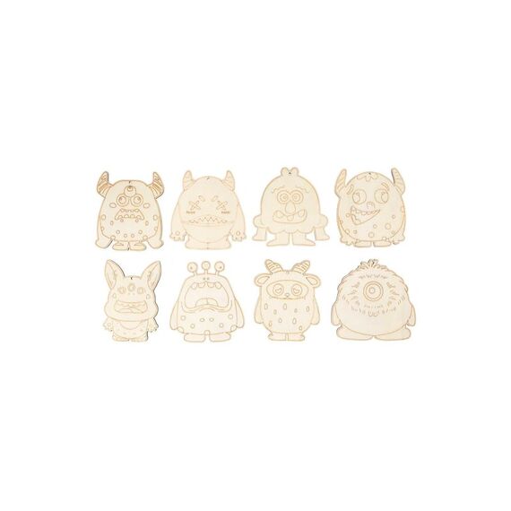 Creativ Company Monsterfiguren H 12.4 cm, Dicke 3 mm