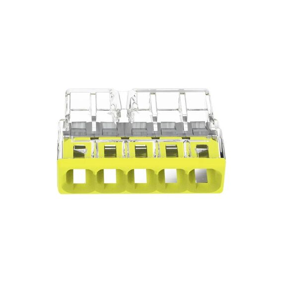 Wago Verbindungsklemme 5-fach 20 Stück 5L 0.5…2.5mm² 24A 450V