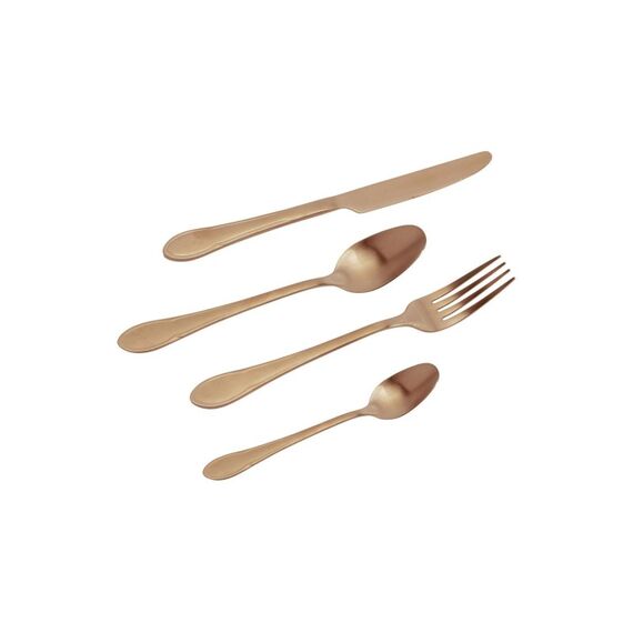Kare Besteckset Cucina 16-teilig, Kupfer Matt