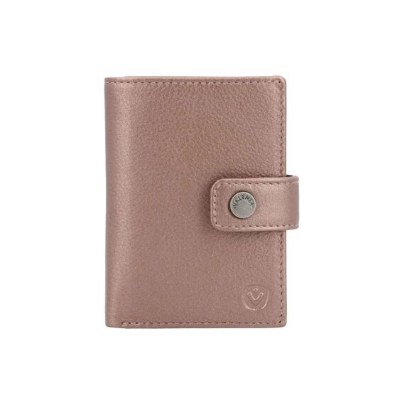 VALENTA Card Wallet Leather MagSafe Luxe Metallic Copper