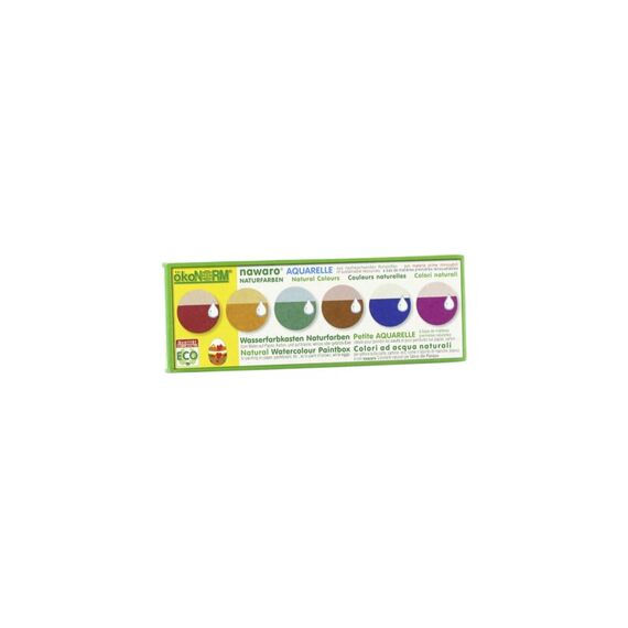 Nawaro Eiermalkasten Naturfarben 6 Farben, inkl. Pinsel