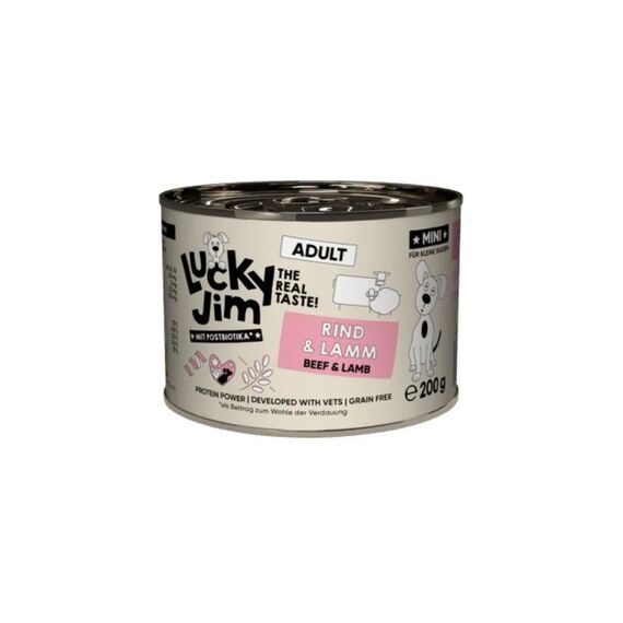 Lucky Jim Mini Adult Rind & Lamm 200g 200 g