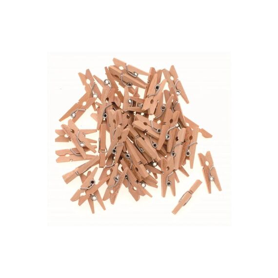 Glorex Wäscheklammer aus Holz 2.5 cm / 45 Stk.