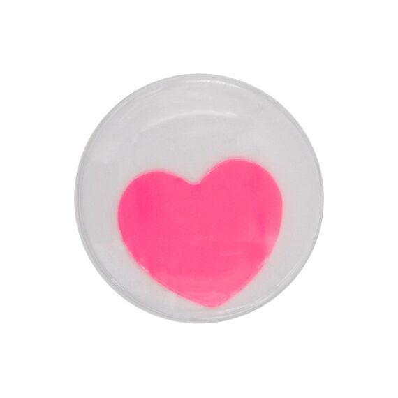 Glorex Wackelaugen Herz rosa 35 mm selbstklebend, 4 Stück