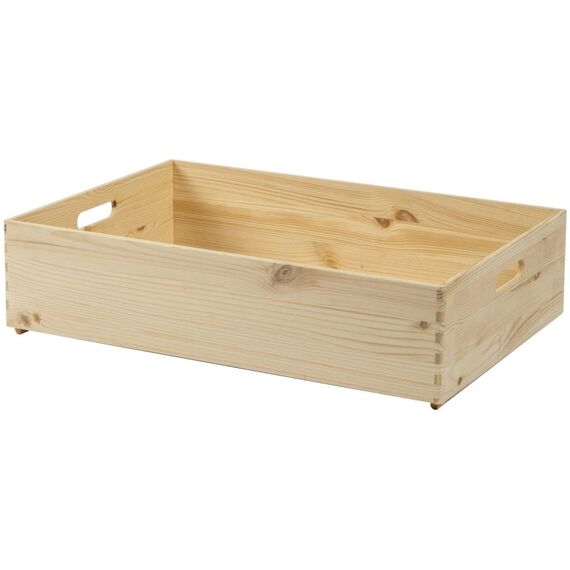 Holz Zollhaus Aufbewahrungskiste Kiefer 40 x 14 x 60 cm, Braun