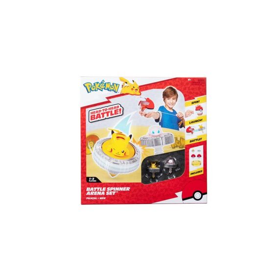 Jazwares Pokémon Battle Spinner Arena Set mit Pikachu und Mew