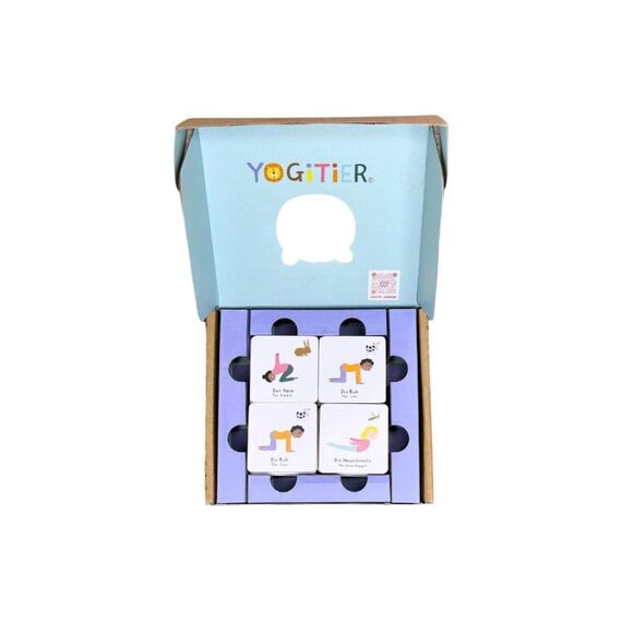 Yoga-MEMO aus Holz Weiss