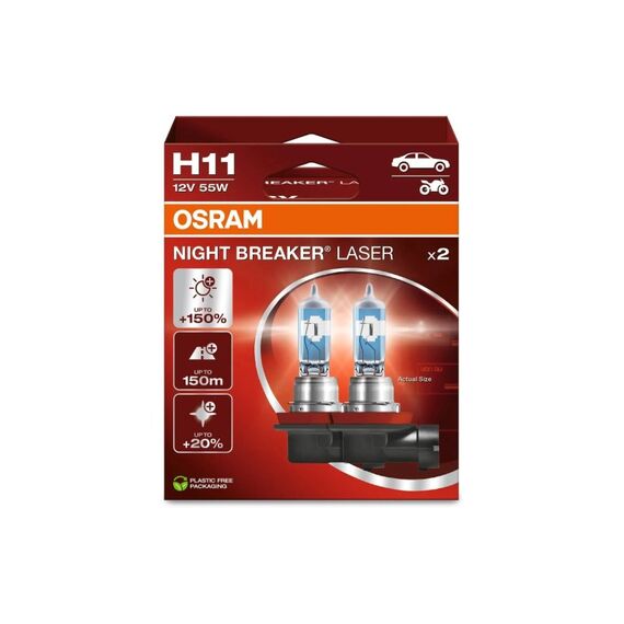 OSRAM Night Breaker Laser H11 Xenarc Duobox 12V 55W PGJ19-2